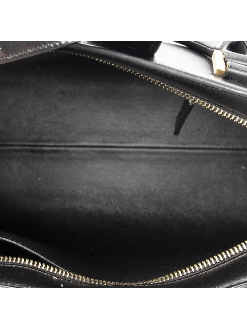 ★SOLD★ Saint Laurent Yves Small Monogram Cabas Black Small Scarf Skin Leather - Picture 9 of 10